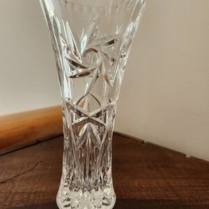 Vintage Crystal Cut Glass Bud Vase